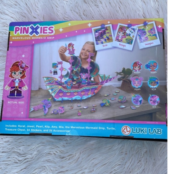 STEM for kids PinXies Marvelous Mermaid Ship Build Your own Play Set - Picture 2 of 4
